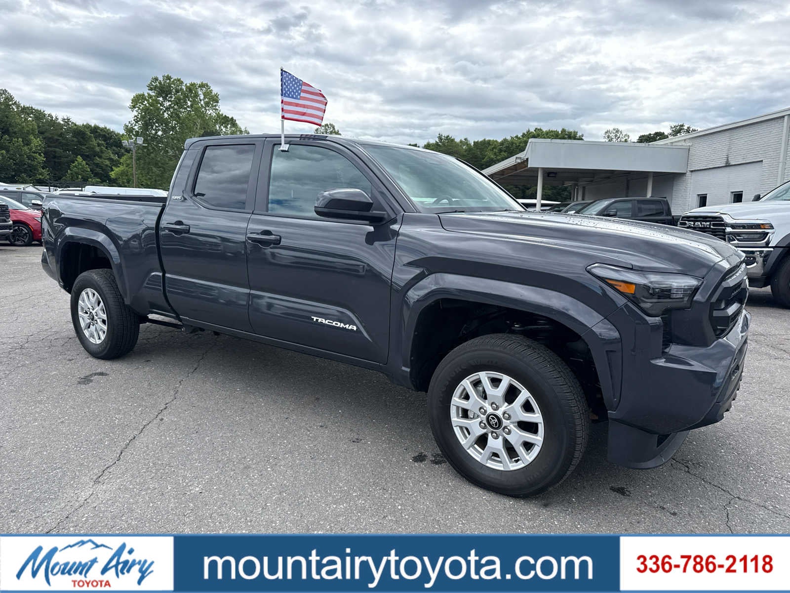 2024 Toyota Tacoma SR5 in Underground — front three-quarter view
