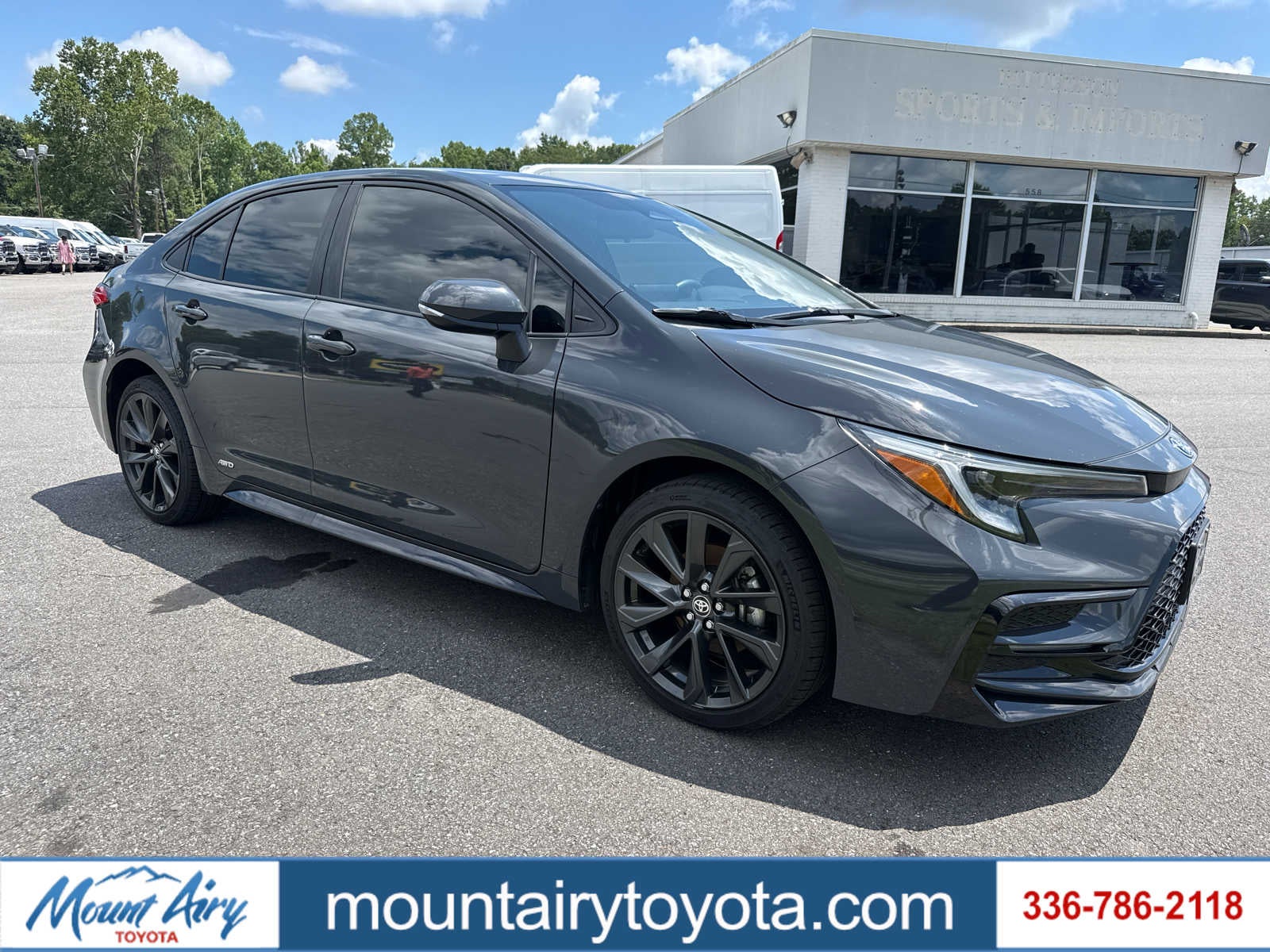 2024 Toyota Corolla Hybrid SE in Underground — front three-quarter view