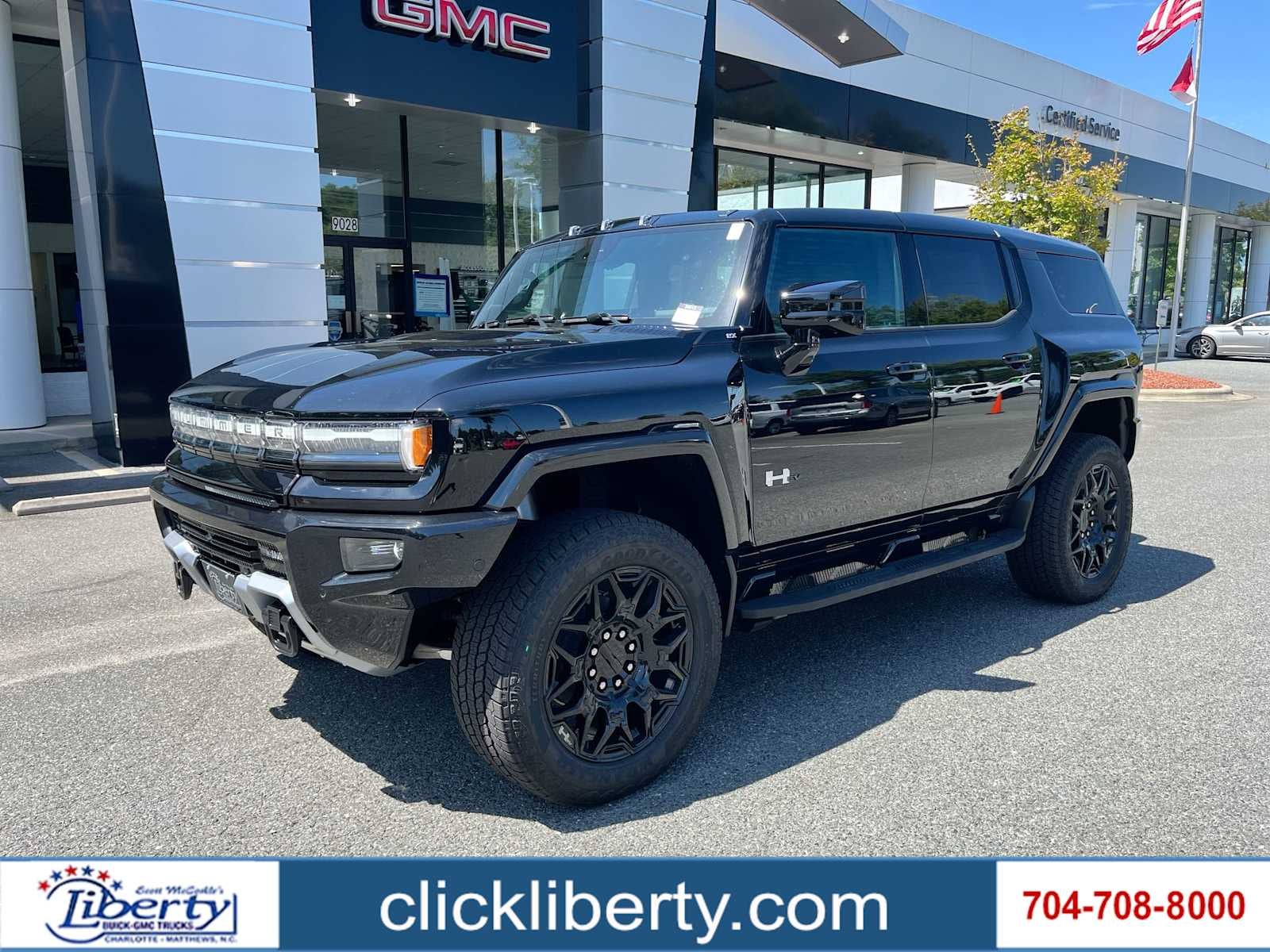 2025 GMC HUMMER EV SUV 2X in Void Black — front three-quarter view