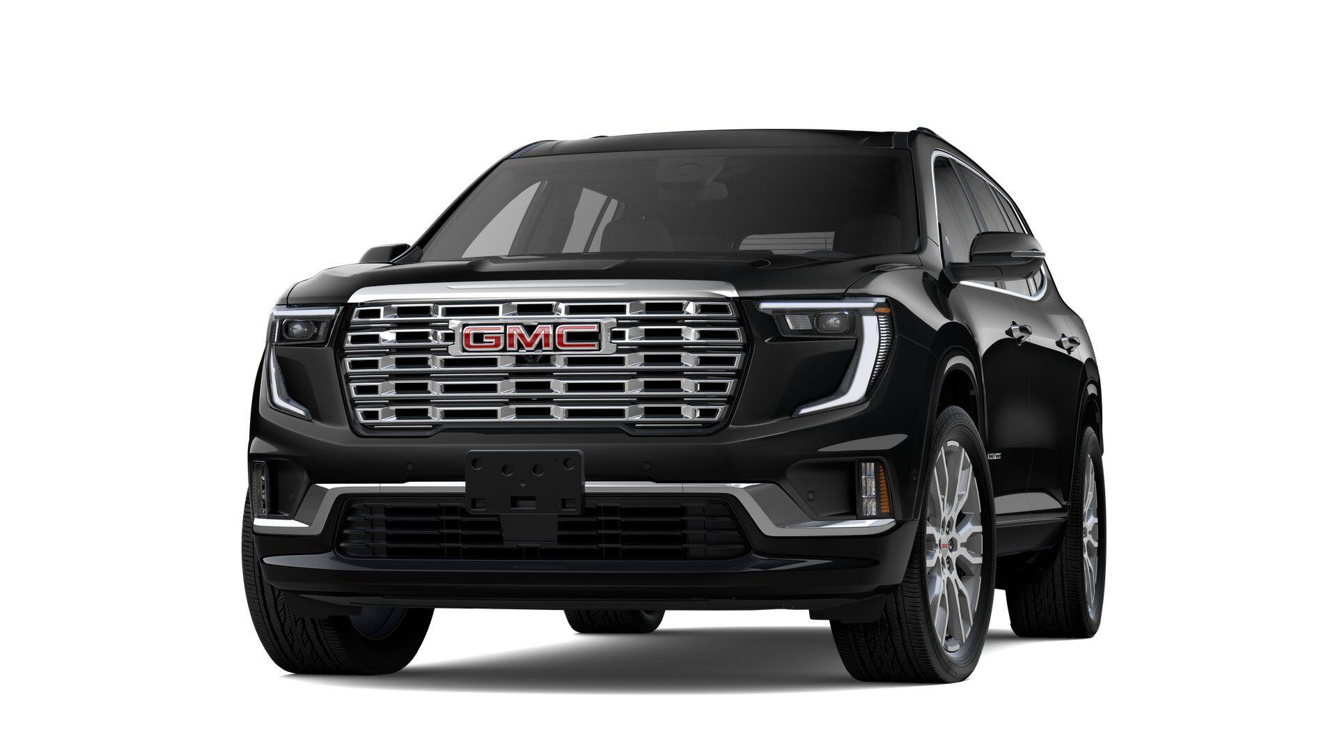 2026 GMC Acadia Denali in Ebony Twilight Metallic — front three-quarter view