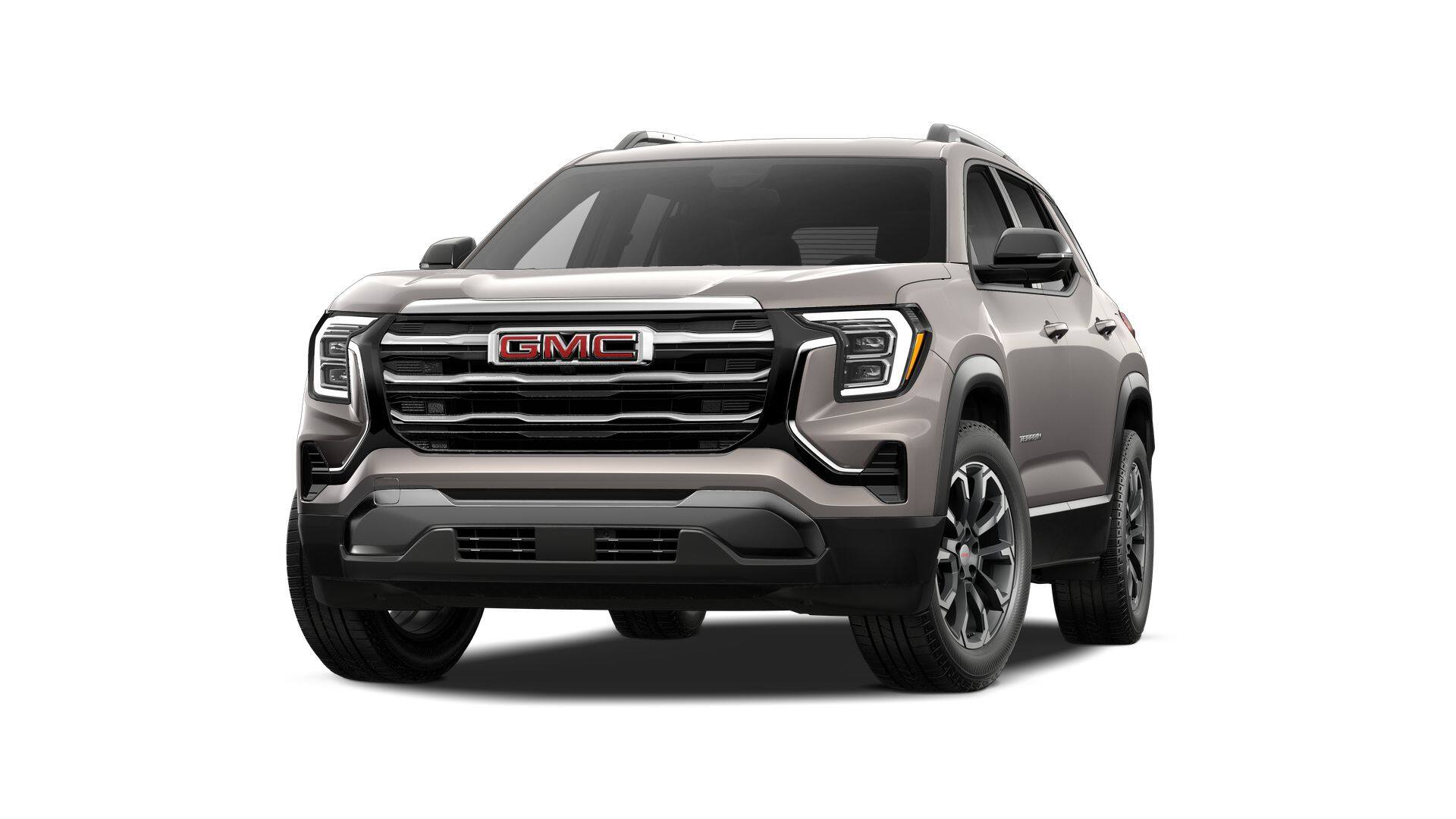 2027 GMC Terrain FWD Elevation in Riverstone Metallic — front three-quarter view