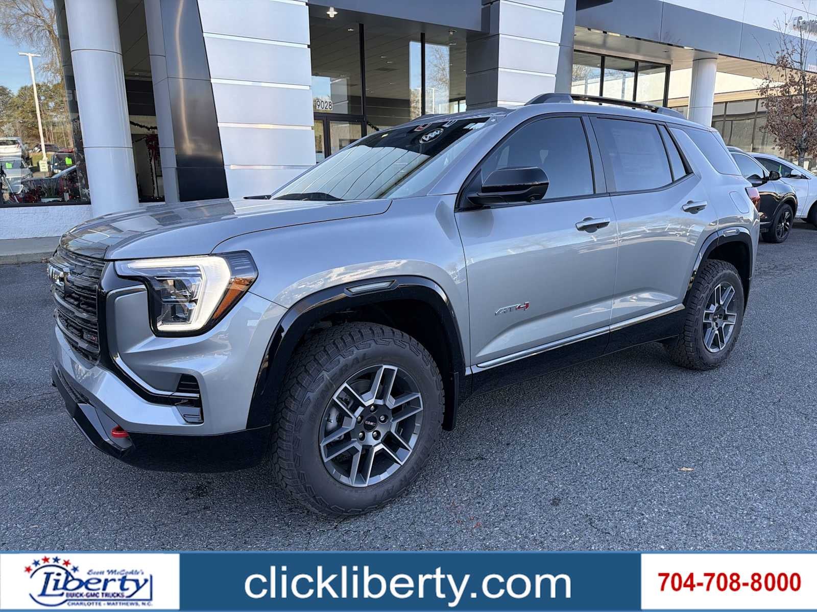 2026 GMC Terrain AT4 in Sterling Metallic — front three-quarter view