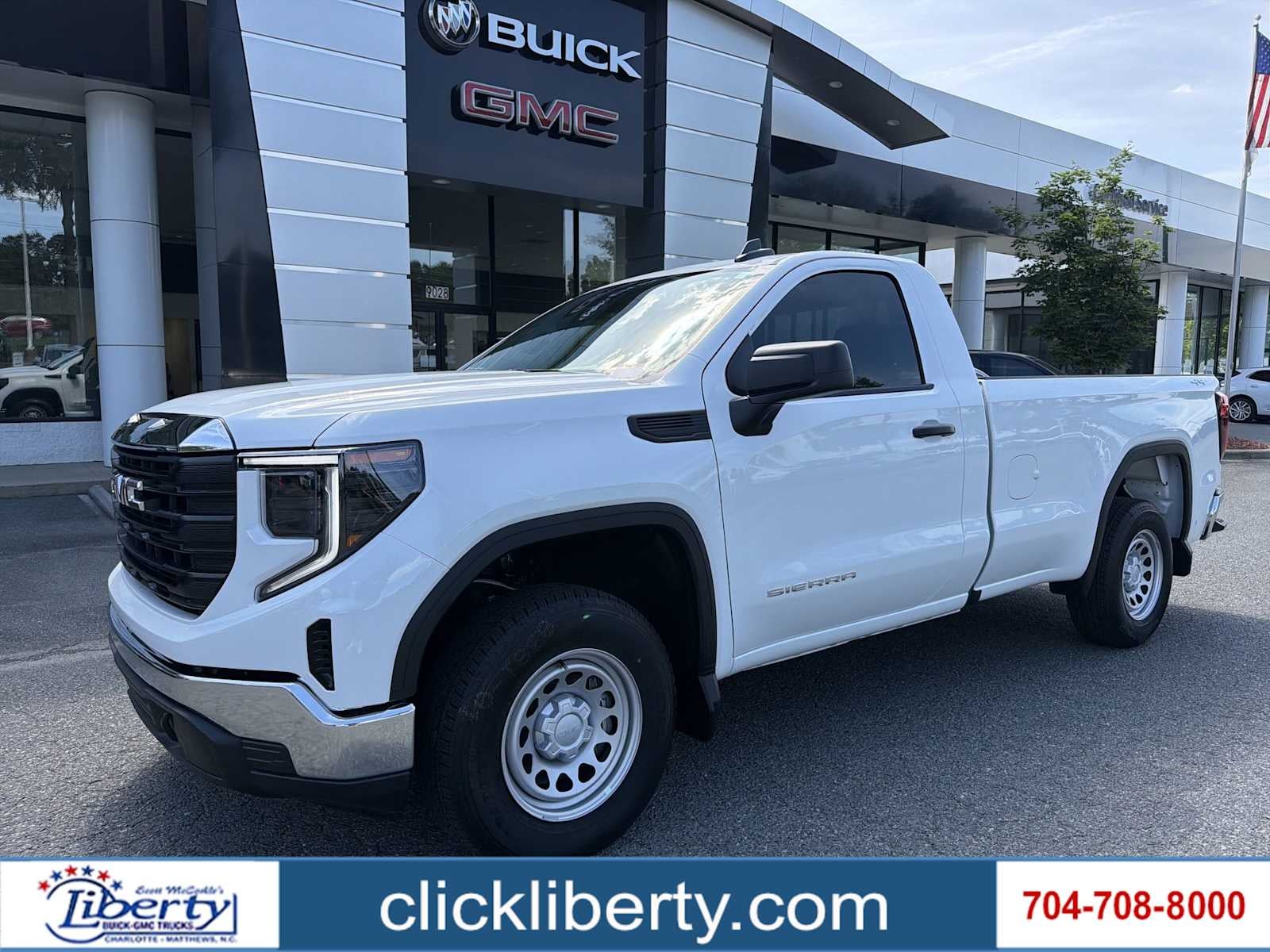 2026 GMC Sierra 1500 Pro in Summit White — front three-quarter view