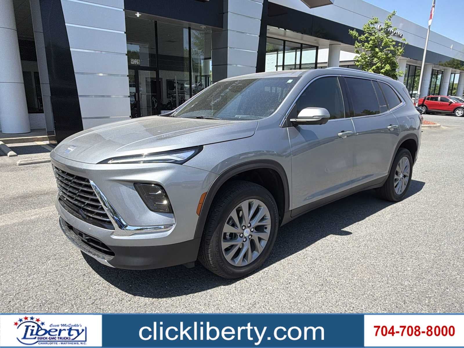 2026 Buick Enclave Preferred in Moonstone Gray Metallic — front three-quarter view
