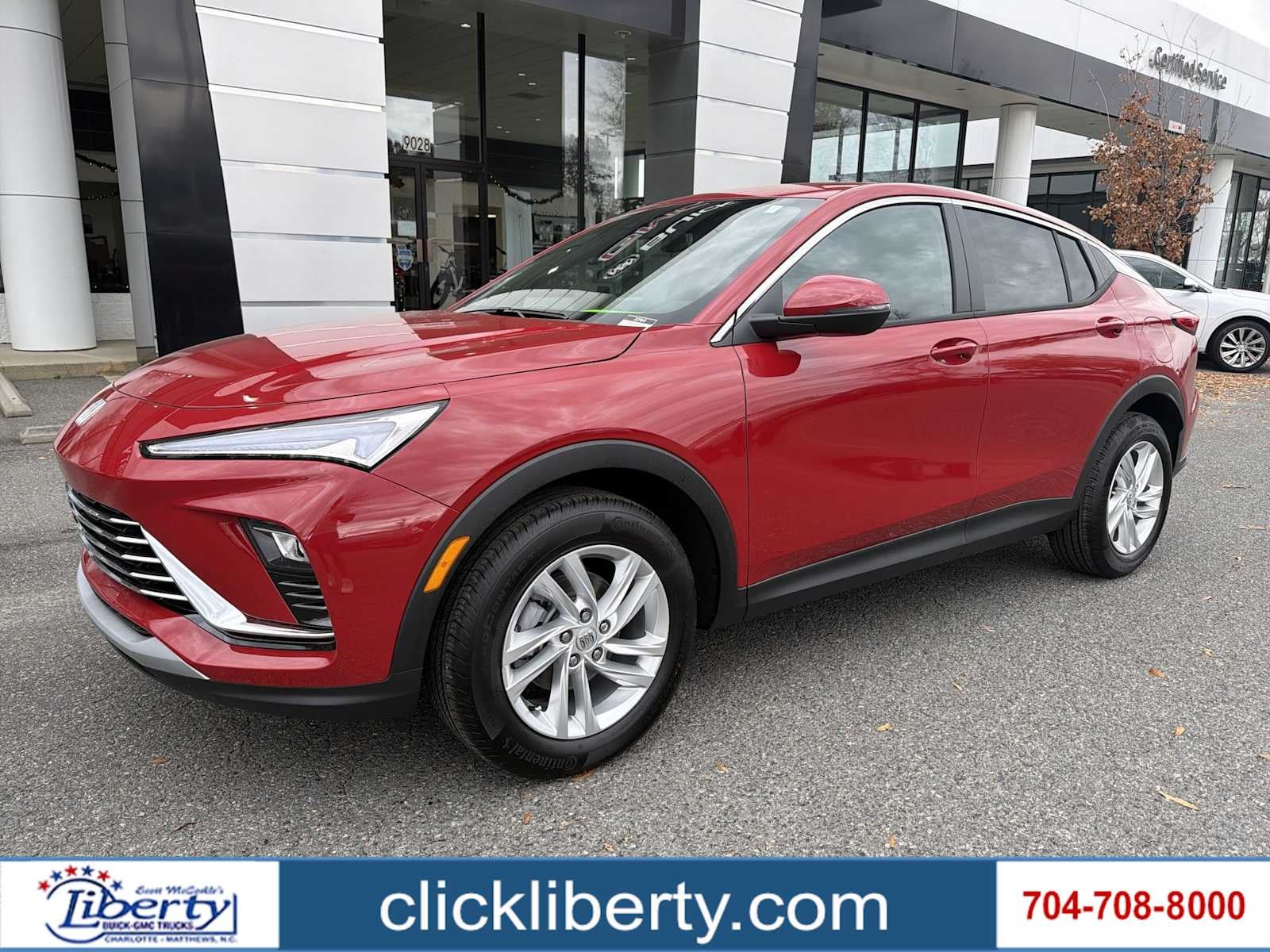 2026 Buick Envista Preferred in Brilliant Red — front three-quarter view