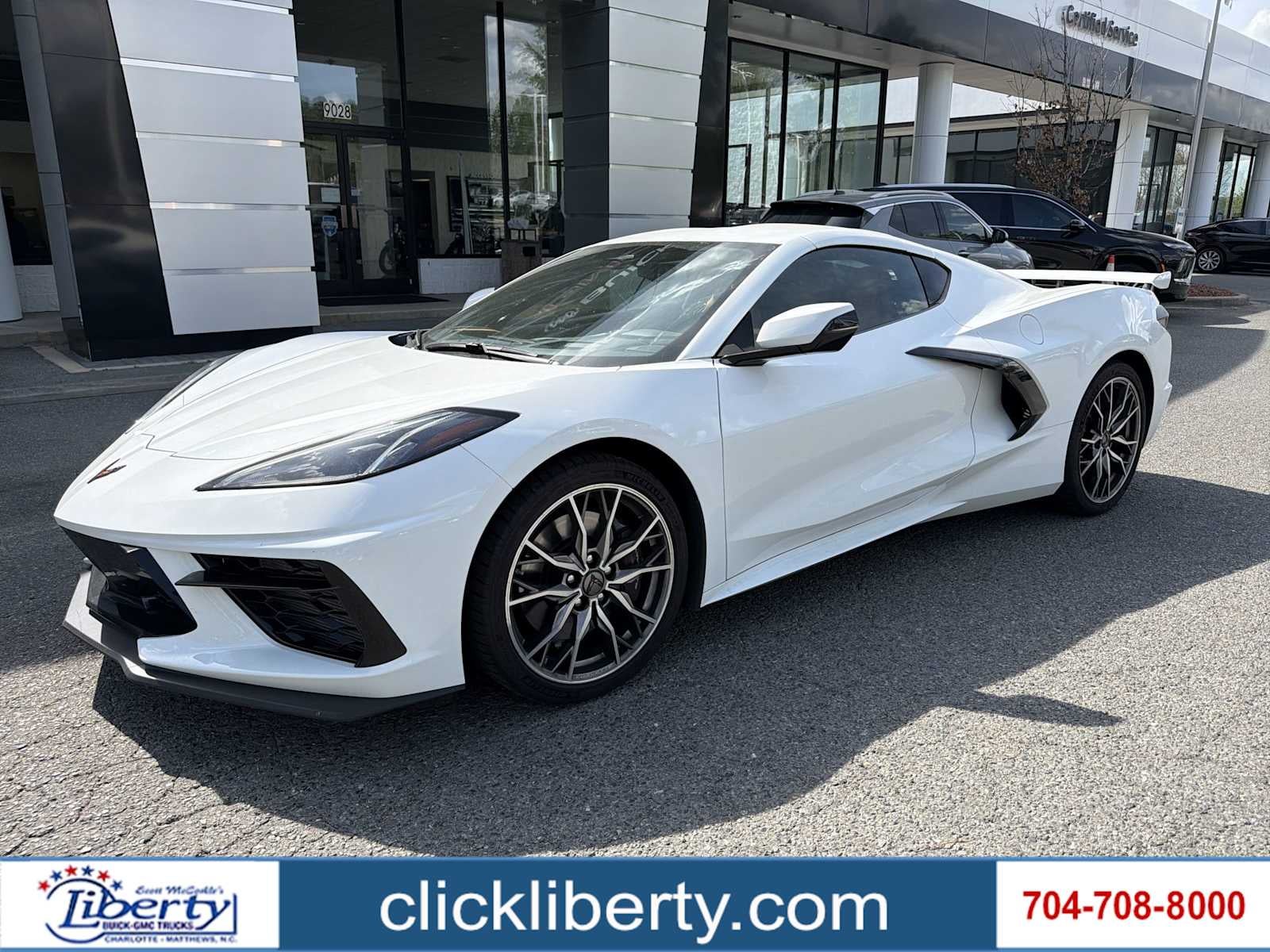 2026 Chevrolet Corvette 2LT in Arctic White — front three-quarter view