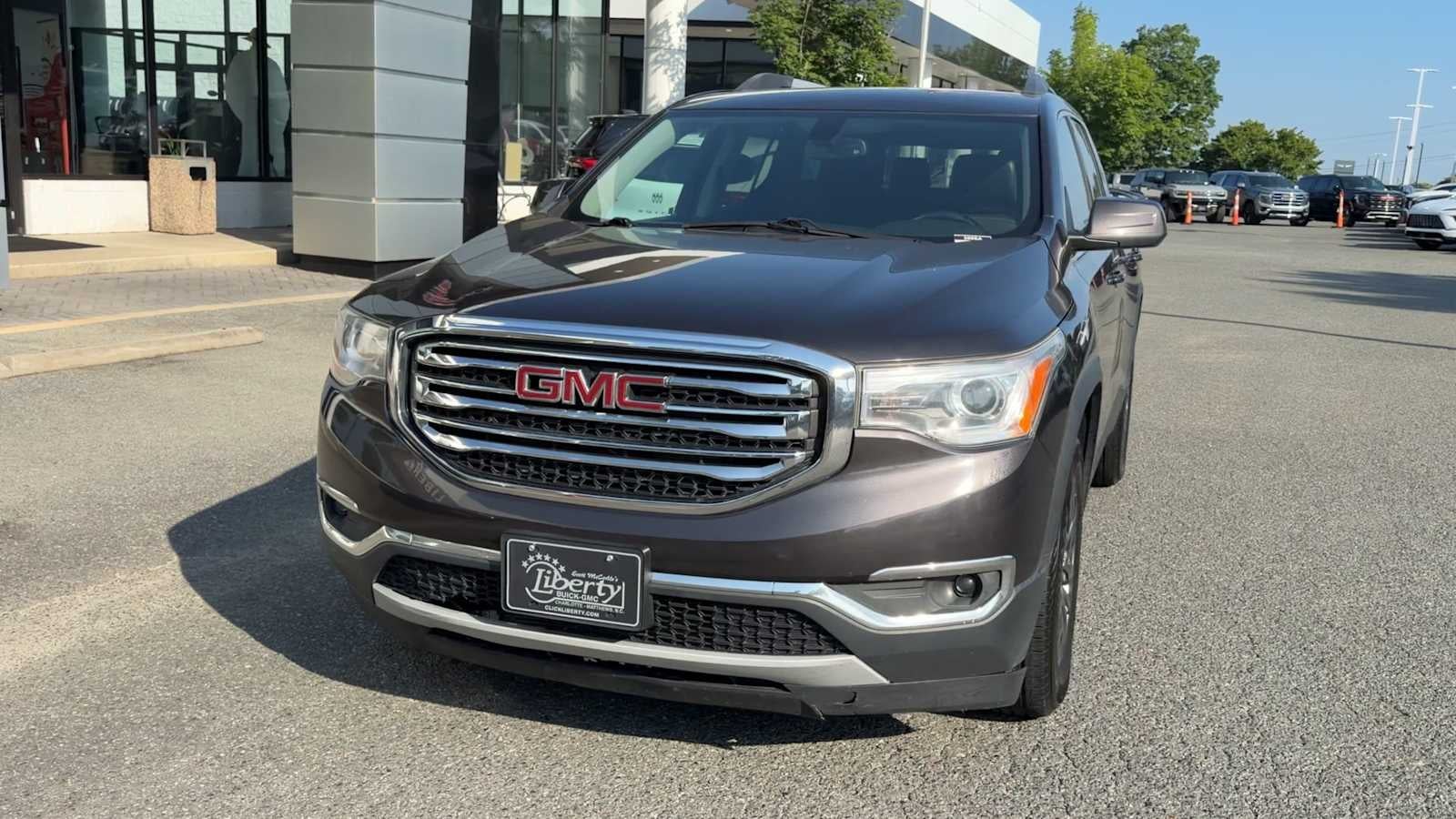 2017 GMC Acadia — rear three-quarter view